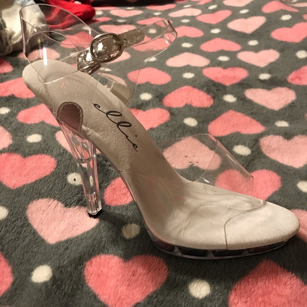 Clear heels